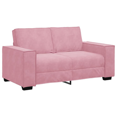 Tweezitsbank 160x78x84 cm fluweel roze