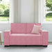 Tweezitsbank 160x78x84 cm fluweel roze