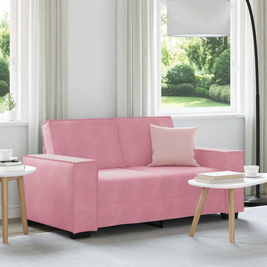 Tweezitsbank 160x78x84 cm fluweel roze