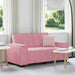 Tweezitsbank 160x78x84 cm fluweel roze