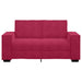 Tweezitsbank 160x78x84 cm fluweel wijnrood
