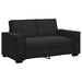 Tweezitsbank 160x78x84 cm fluweel zwart