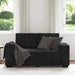Tweezitsbank 160x78x84 cm fluweel zwart