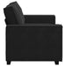 Tweezitsbank 160x78x84 cm fluweel zwart