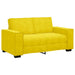 Tweezitsbank 160x78x84 cm fluweel geel