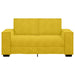 Tweezitsbank 160x78x84 cm fluweel geel