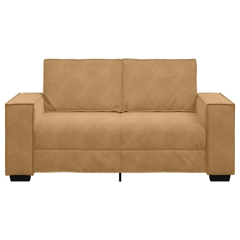 Tweezitsbank 160x78x84 cm fluweel bruin