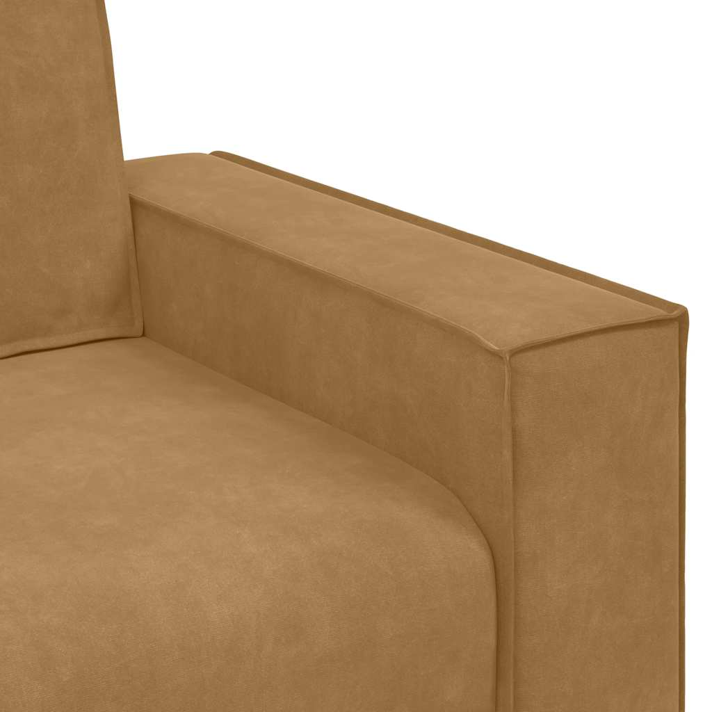 Tweezitsbank 160x78x84 cm fluweel bruin