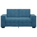 Tweezitsbank 160x78x84 cm fluweel blauw