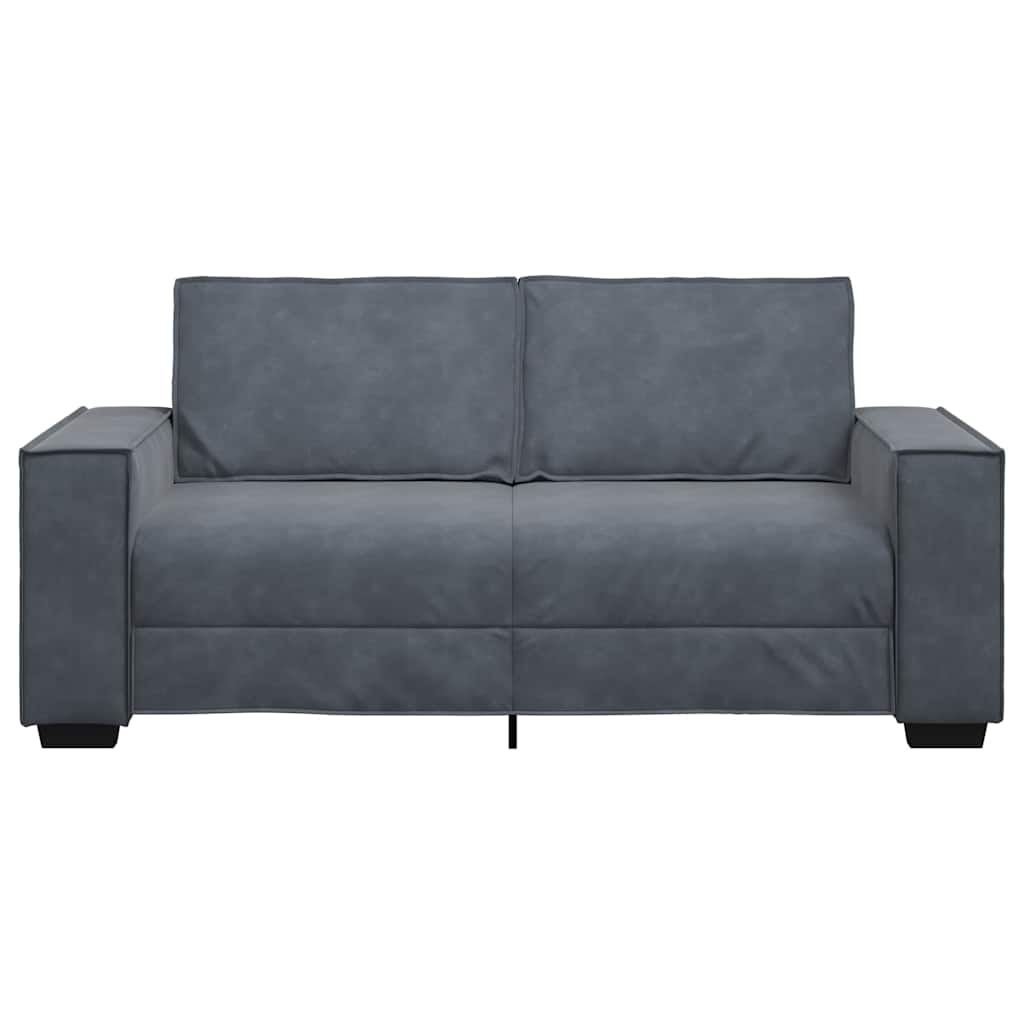 Tweezitsbank 180x78x84 cm fluweel donkergrijs