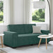 Tweezitsbank 180x78x84 cm fluweel donkergroen