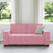 Tweezitsbank 180x78x84 cm fluweel roze