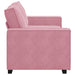 Tweezitsbank 180x78x84 cm fluweel roze