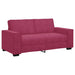 Tweezitsbank 180x78x84 cm fluweel wijnrood