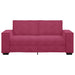 Tweezitsbank 180x78x84 cm fluweel wijnrood