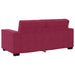 Tweezitsbank 180x78x84 cm fluweel wijnrood