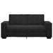 Tweezitsbank 180x78x84 cm fluweel zwart