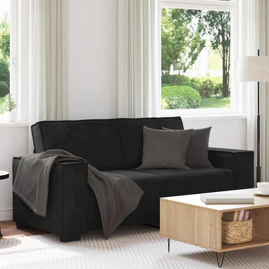 Tweezitsbank 180x78x84 cm fluweel zwart