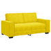 Tweezitsbank 180x78x84 cm fluweel geel