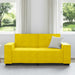 Tweezitsbank 180x78x84 cm fluweel geel