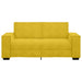 Tweezitsbank 180x78x84 cm fluweel geel