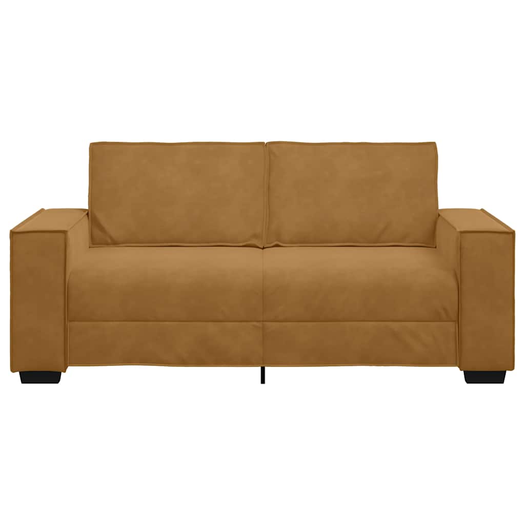 Tweezitsbank 180x78x84 cm stof bruin