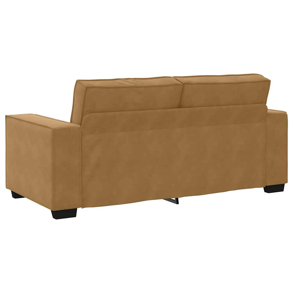 Tweezitsbank 180x78x84 cm stof bruin