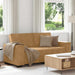 Tweezitsbank 180x78x84 cm stof bruin