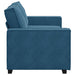 Tweezitsbank 180x78x84 cm fluweel blauw