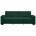 Driezitsbank 220x78x84 cm fluweel donkergroen