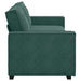 Driezitsbank 220x78x84 cm fluweel donkergroen