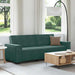 Driezitsbank 220x78x84 cm fluweel donkergroen