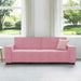 Driezitsbank 220x78x84 cm fluweel roze