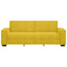 Driezitsbank 220x78x84 cm fluweel geel
