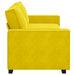 Driezitsbank 220x78x84 cm fluweel geel