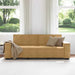Driezitsbank 220x78x84 cm fluweel bruin