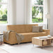 Driezitsbank 220x78x84 cm fluweel bruin