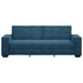 Driezitsbank 220x78x84 cm fluweel blauw