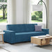 Driezitsbank 220x78x84 cm fluweel blauw