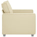 Sofa Stoel Crème 100 cm Nep Leer