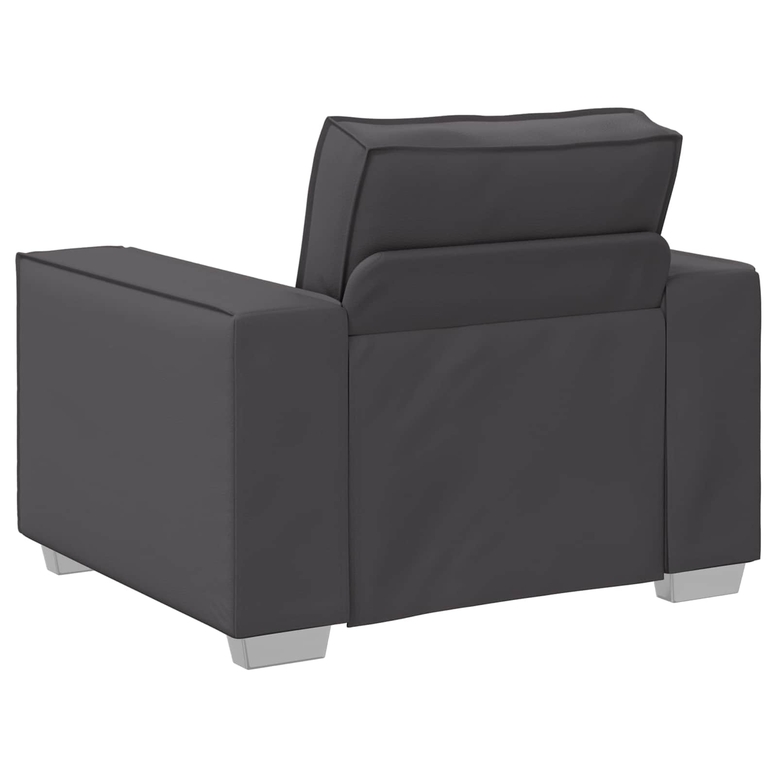Sofa Stoel Grijs 100 cm Nep Leer