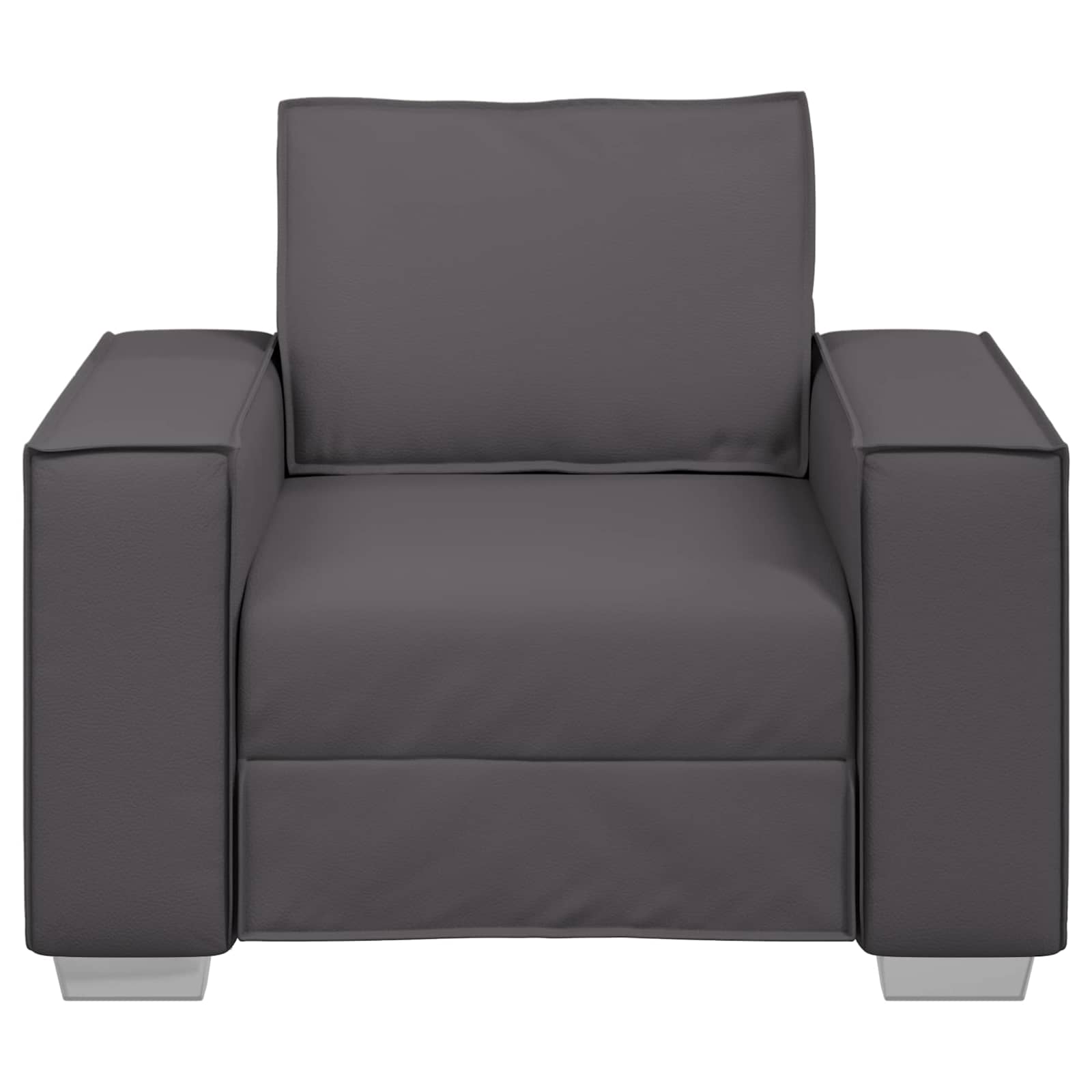 Sofa Stoel Grijs 100 cm Nep Leer