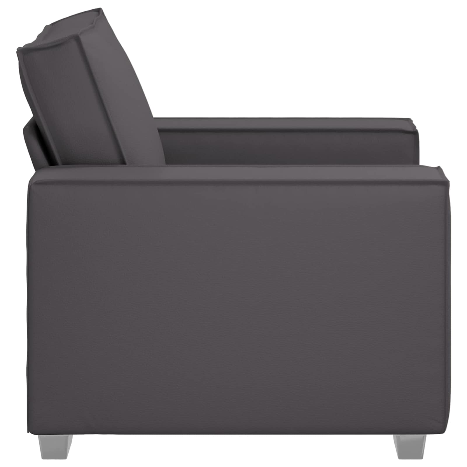 Sofa Stoel Grijs 100 cm Nep Leer