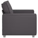 Sofa Stoel Grijs 100 cm Nep Leer