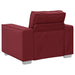 Sofa Stoel Wijnrood 100 cm Nep Leer
