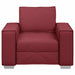 Sofa Stoel Wijnrood 100 cm Nep Leer