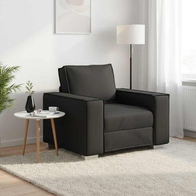 Sofa Stoel Zwart 100 cm Nep Leer
