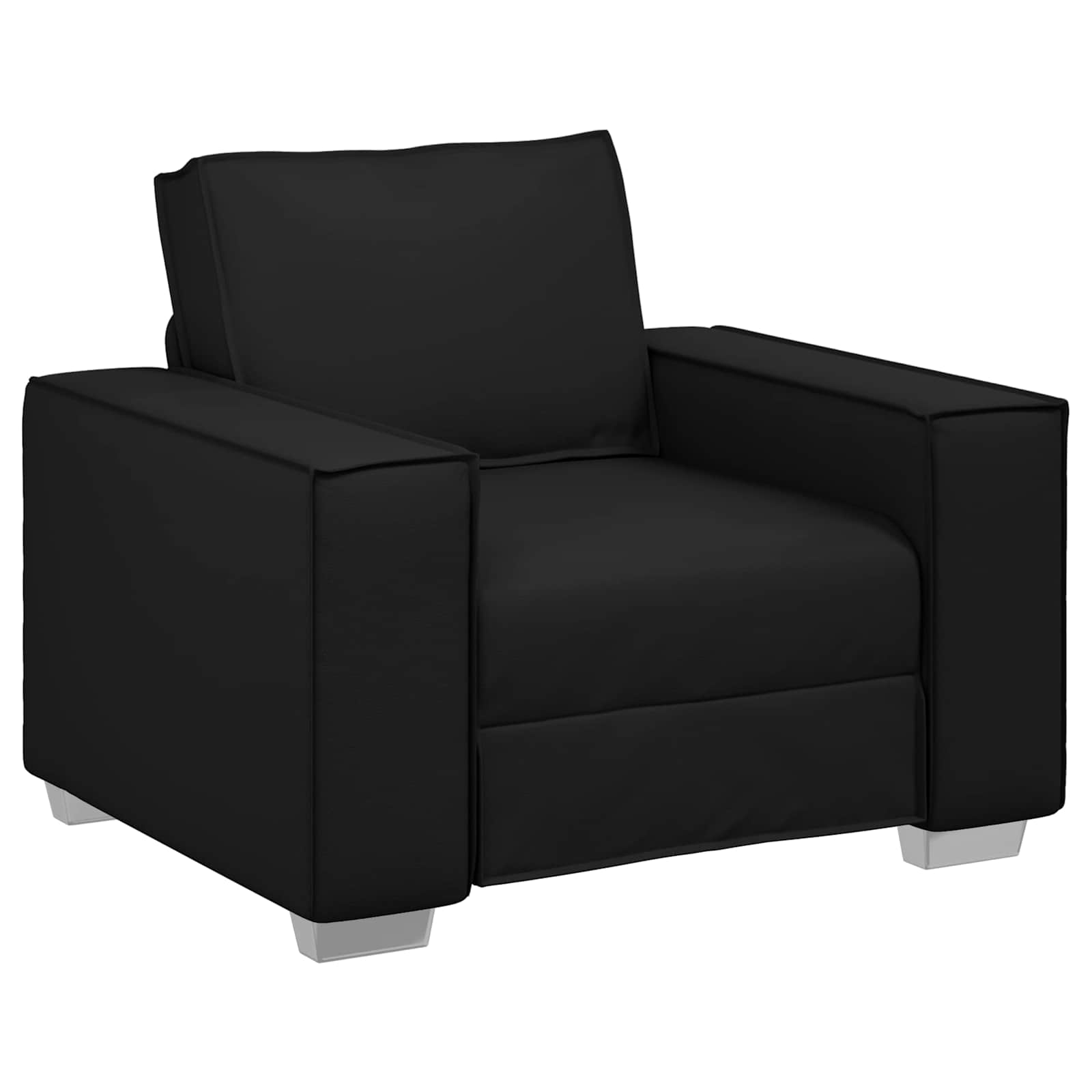 Sofa Stoel Zwart 100 cm Nep Leer