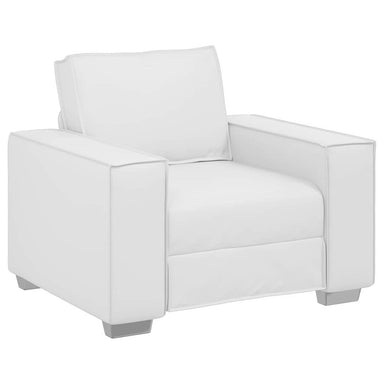 Sofa Stoel Wit 100 cm Nep Leer