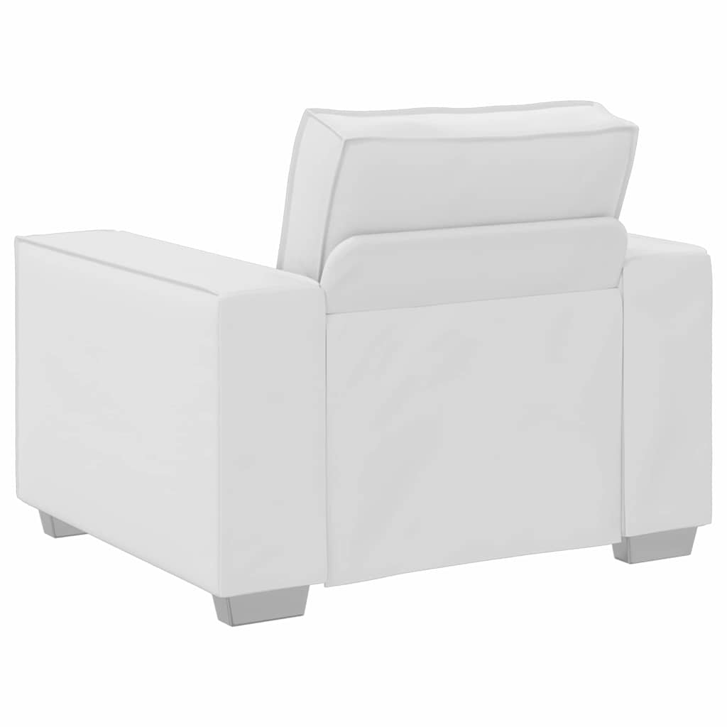 Sofa Stoel Wit 100 cm Nep Leer